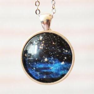 Cosmic Pendant Necklace -stars Clusters Ngc 1850-..