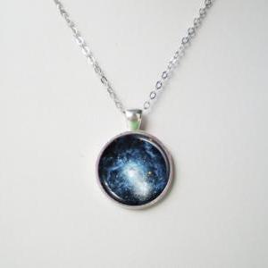 Galaxy Necklace - I Zwicky 18, Astronomy Necklace..