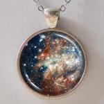 Constellation Pendant Necklace -30 Doradus- Galaxy..