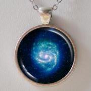 Galaxy Necklace - Hot & Cold in the M100 Galaxy - Galaxy Series