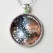 Constellation Necklace -NGC 3603 -Astronomical Necklace - Galaxy Series