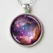 Nebula Magellanic Necklace -Small Magellanic Cloud- Galaxy Necklace Series
