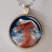 Horsehead Nebulae Necklace -Hubble Space Image Necklace- Galaxy Series