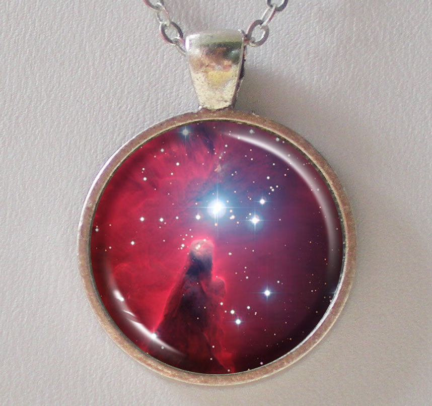 Nebula Necklace - Christmas Tree Star Cluster And The Cone Nebula - Galaxy Series