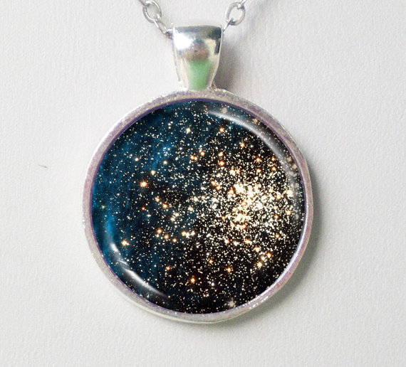 Cosmic Necklace -double Clusters Of Stars (ngc 1850)- Galaxy Series