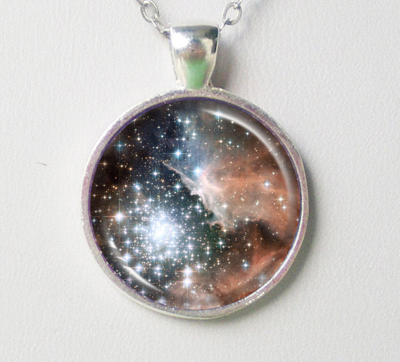 Constellation Necklace -ngc 3603 -astronomical Necklace - Galaxy Series