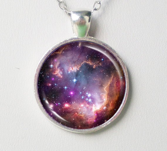 Nebula Magellanic Necklace -small Magellanic Cloud- Galaxy Necklace Series