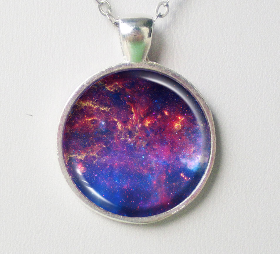 Galaxy Necklace - The Center Of The Milky Way Galaxy- Galaxy Series